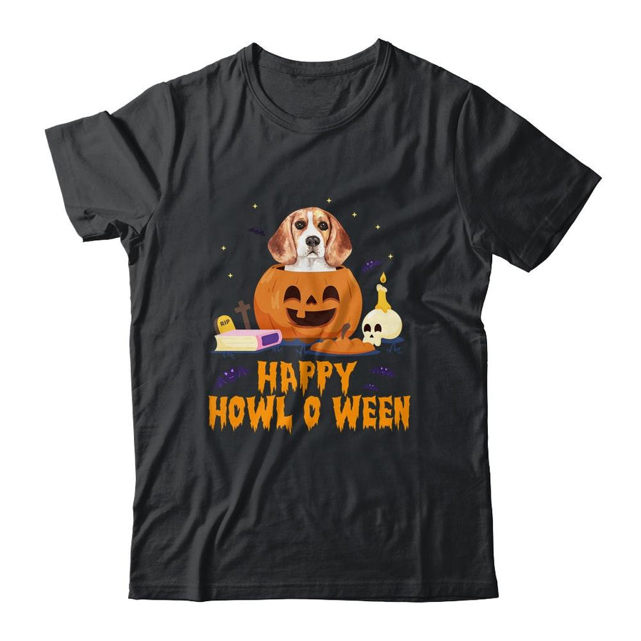 Cute Halloween Beagle Dog Pumpkin Costumes Thanksgiving Gift-T-Shirt & Tank Top-Classic T-Shirt-Black