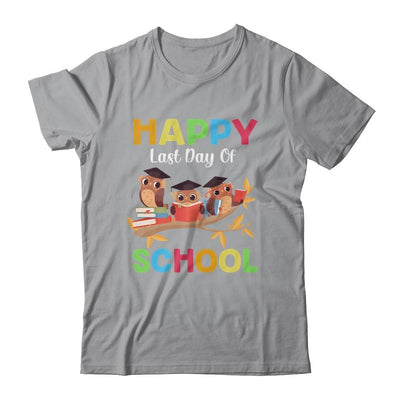 Cute Owls Happy Last Day Of School-T-Shirt & Hoodie-Classic T-Shirt-Sport Grey