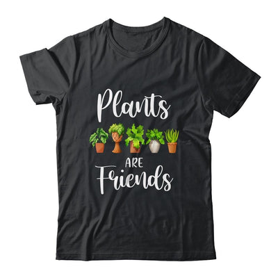 Cute Plants Are Friends Gardening Garden-T-Shirt & Tank Top-Classic T-Shirt-Black