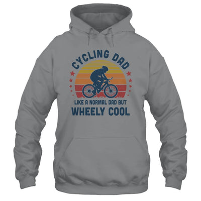 Cycling Dad Wheely Cool Funny Vintage Bike Rider-T-Shirt & Hoodie-Pullover Hoodie-Sport Grey