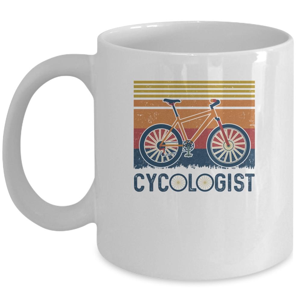 Cycologist Funny Cycling Bicycle Cyclist Cycling Gift Mug-Coffee Mug-Mug-White