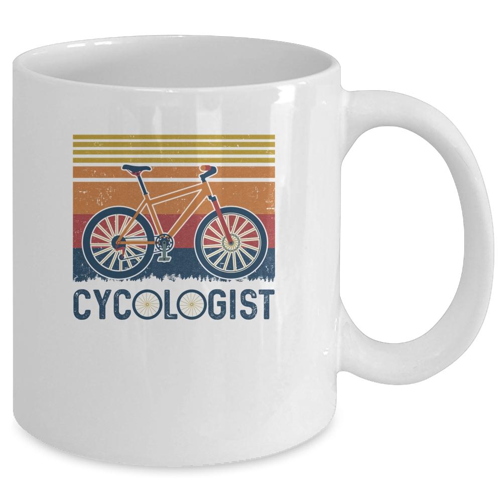 Cycologist Funny Cycling Bicycle Cyclist Cycling Gift Mug-Coffee Mug-Mug-White