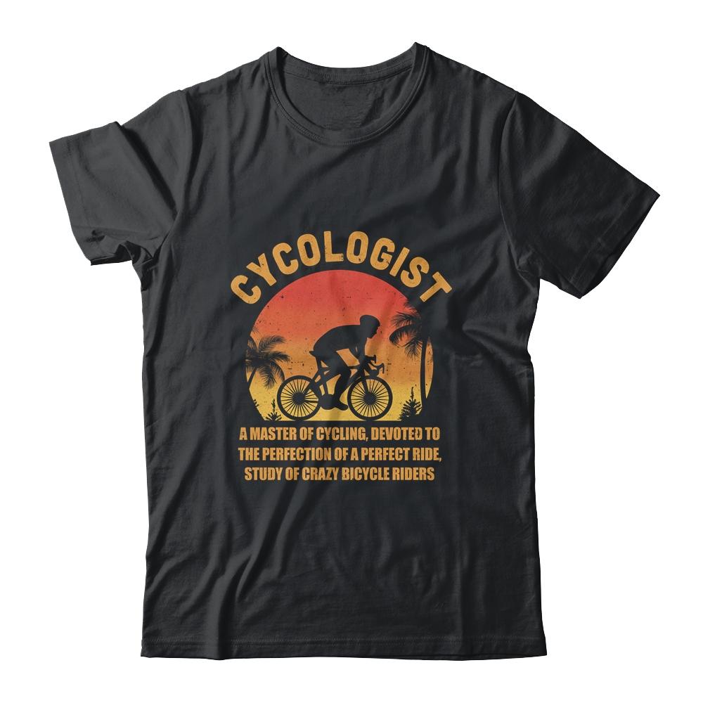 Cycologist Ride Bicycle A Master Of Cycling Bicycle-T-Shirt & Tank Top-Classic T-Shirt-Black