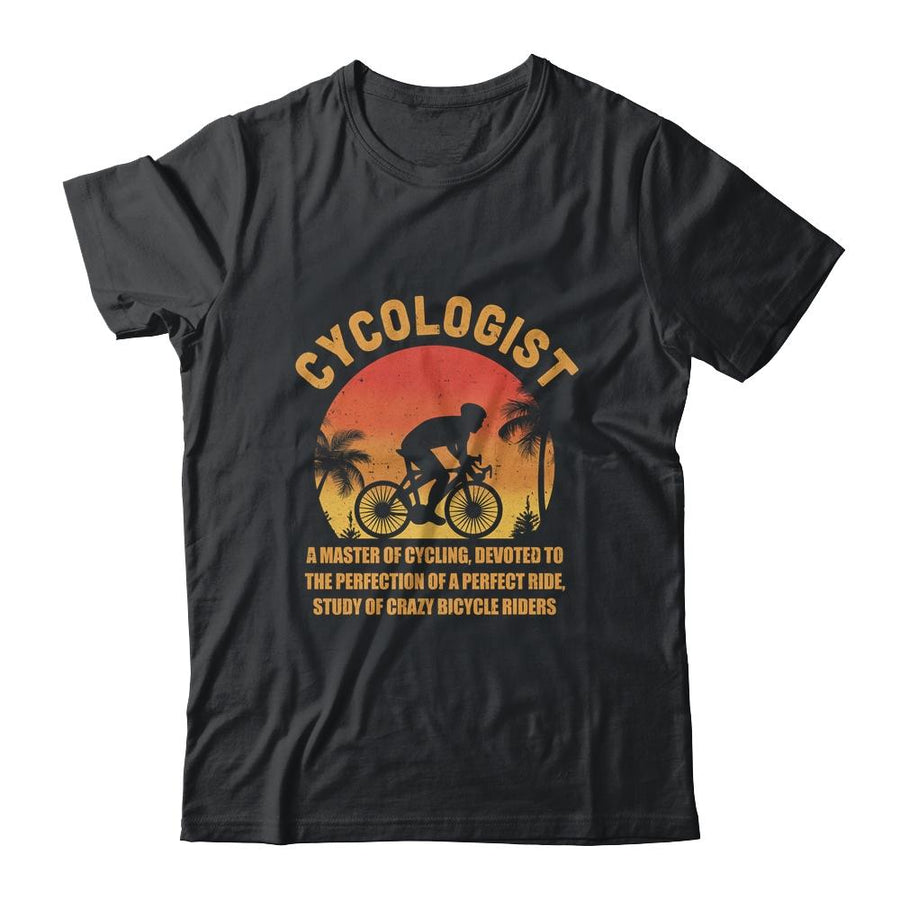 Cycologist Ride Bicycle A Master Of Cycling Bicycle-T-Shirt & Tank Top-Classic T-Shirt-Black