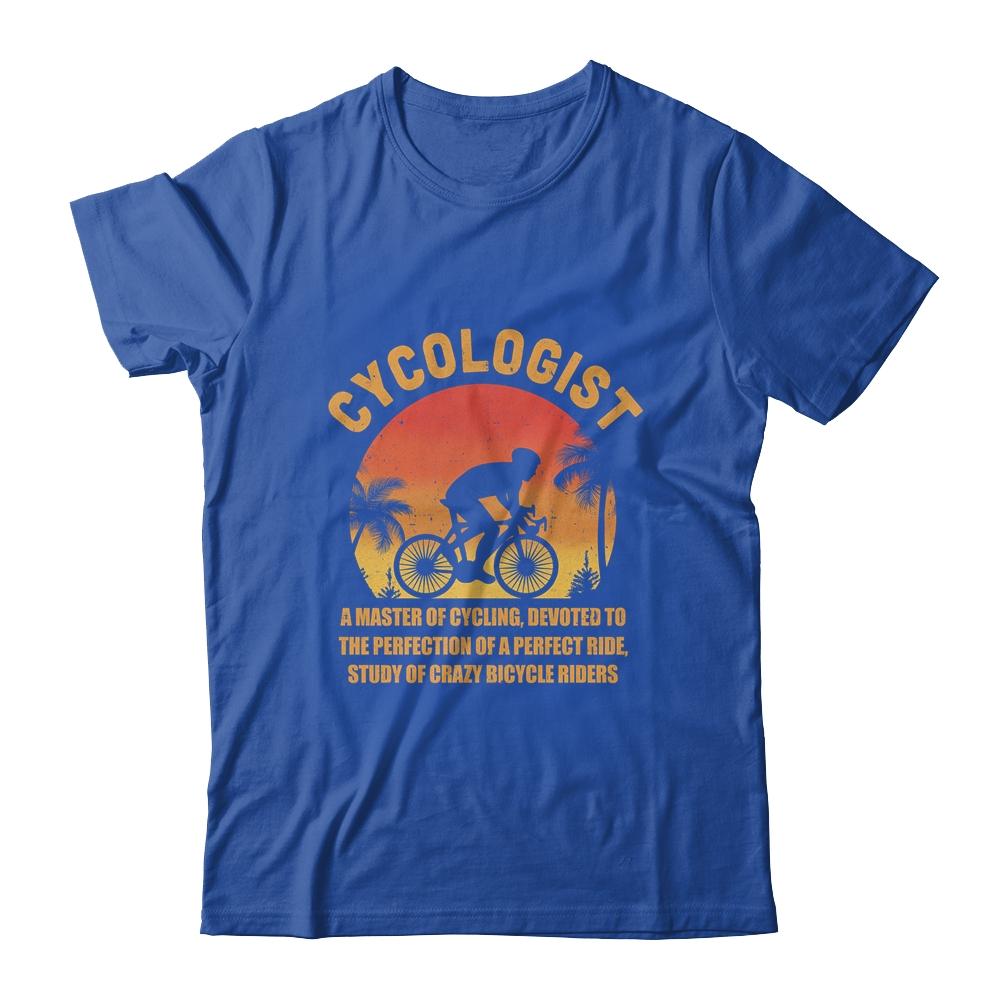 Cycologist Ride Bicycle A Master Of Cycling Bicycle-T-Shirt & Tank Top-Classic T-Shirt-Royal