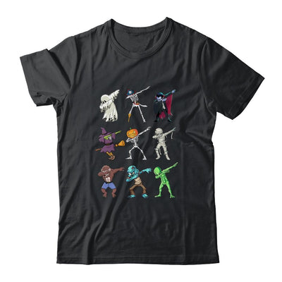 Dabbing Halloween Skeleton Monsters-T-Shirt & Sweatshirt-Classic T-Shirt-Black