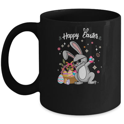 Dabbing Rabbit Easter Day Eggs Bunny Dab Boys Girls Kid Mug-Coffee Mug-Mug-Black