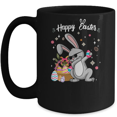 Dabbing Rabbit Easter Day Eggs Bunny Dab Boys Girls Kid Mug-Coffee Mug-Mug-Black