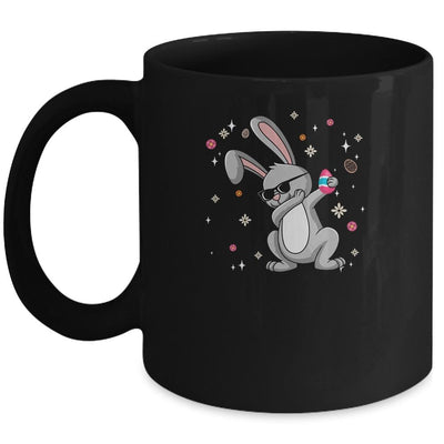 Dabbing Rabbit Easter Day Eggs Dab Boys Girls Kid Bunny Mug-Coffee Mug-Mug-Black