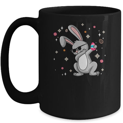 Dabbing Rabbit Easter Day Eggs Dab Boys Girls Kid Bunny Mug-Coffee Mug-Mug-Black