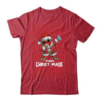 Dabbing Santa Christmas Wear Mask Tree Lights Quarantine-T-Shirt & Sweatshirt-Classic T-Shirt-Red