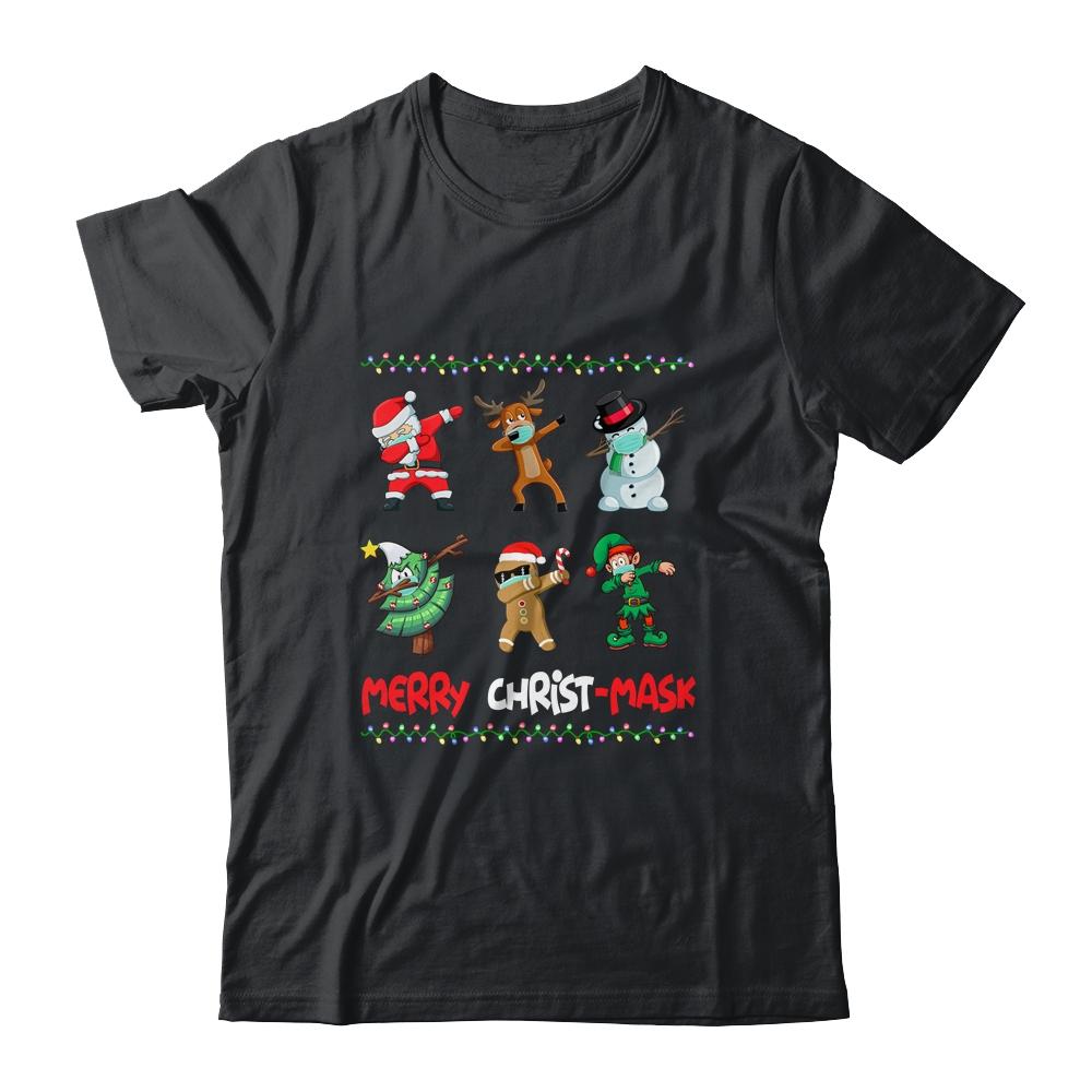 Dabbing Santa Wearing Mask Quarantine Christmas