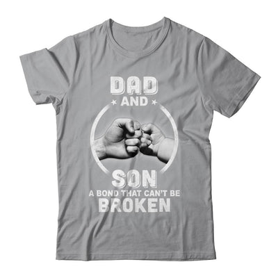 Dad And Son A Bond That Can't Be Broken-T-Shirt & Hoodie-Classic T-Shirt-Sport Grey