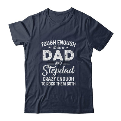 Dad And Stepdad Fathers Day Funny From Wife-T-Shirt & Hoodie-Classic T-Shirt-Navy
