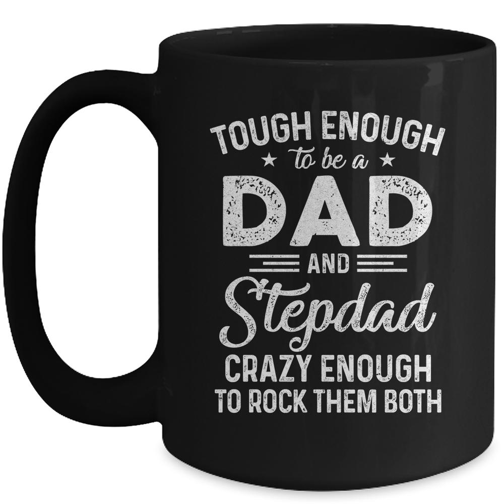 Dad And Stepdad Fathers Day Funny From Wife Mug-Coffee Mug-Mug-Black