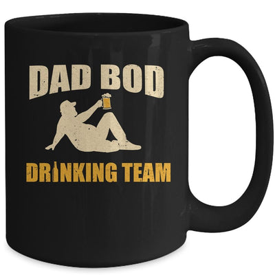Dad Bod Drinking Team Father Beer Drinker Retro Vintage Mug-Coffee Mug-