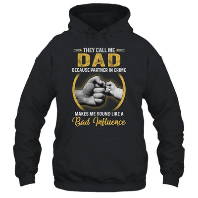 Dad For Men Funny Fathers Day They Call Me Dad-T-Shirt & Hoodie-Pullover Hoodie-Black