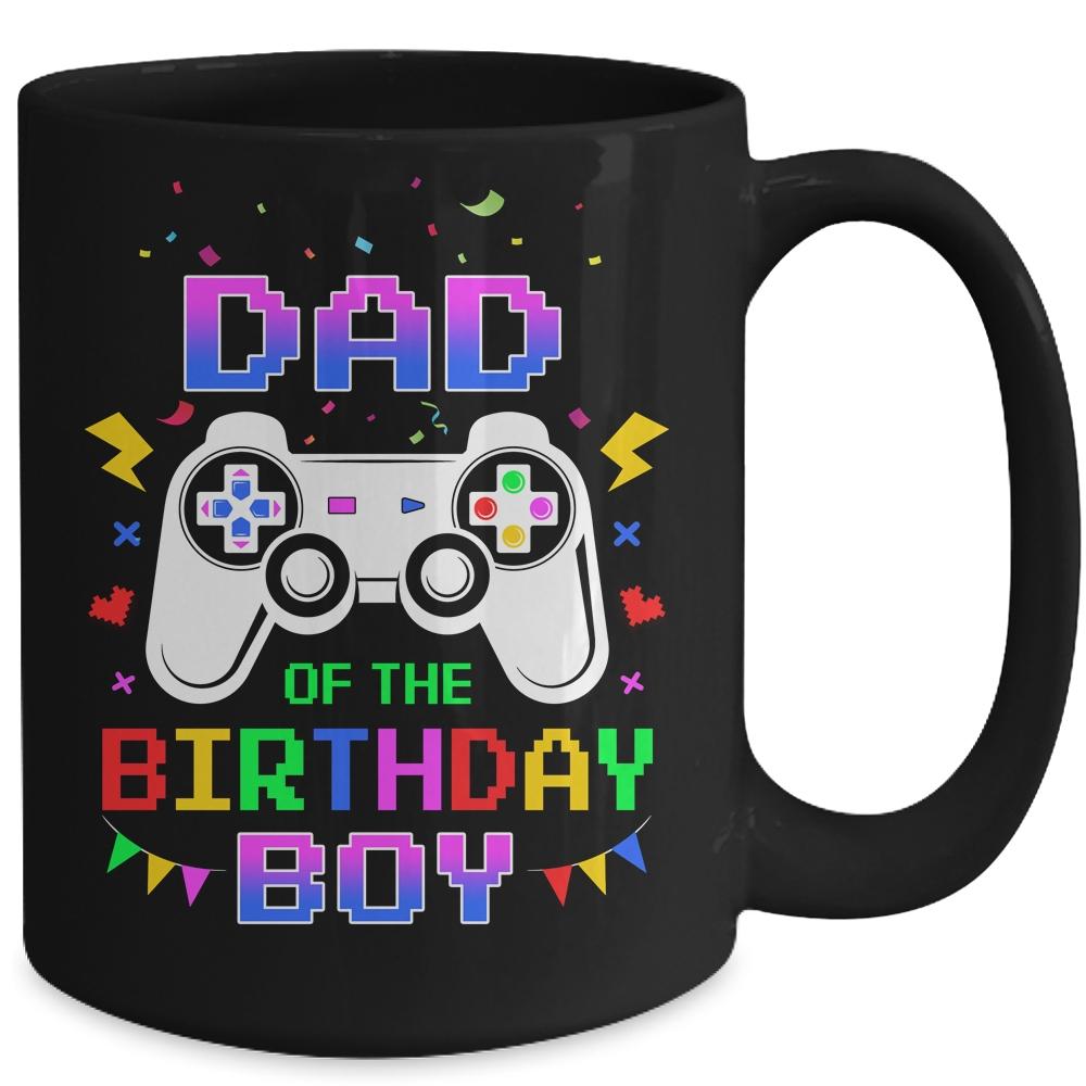 Dad Of The Birthday Boy Video Gamer Mug-Coffee Mug-