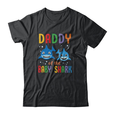 Daddy Of The Baby Shark Birthday Daddy Shark-T-Shirt & Hoodie-Classic T-Shirt-Black