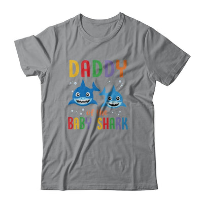 Daddy Of The Baby Shark Birthday Daddy Shark-T-Shirt & Hoodie-Classic T-Shirt-Sport Grey