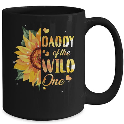 Daddy Of The Wild One 1st Birthday Sunflower Mug-Coffee Mug-