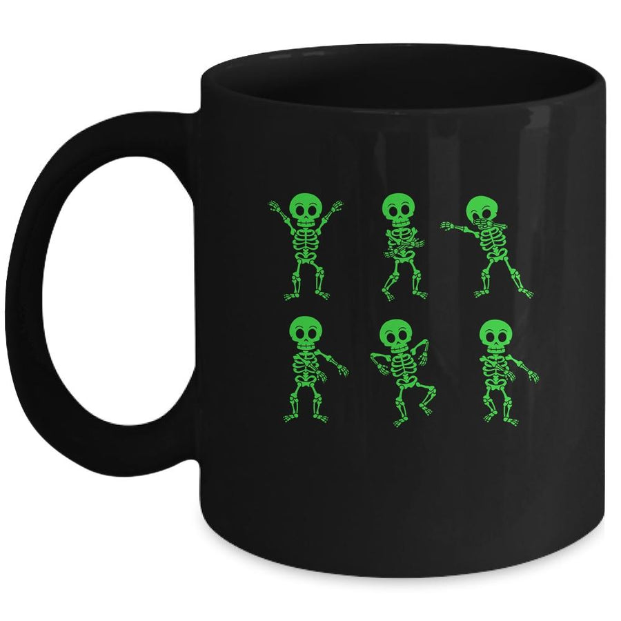 Dancing Skeletons Dance Challenge Boys Girl Kids Halloween Mug-Coffee Mug-Mug-Black