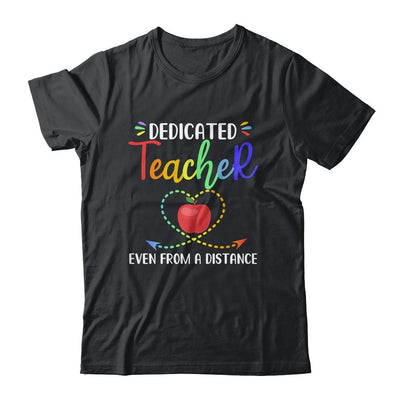 Dedicated Teacher Even From A Distance Online Learning-T-Shirt & Hoodie-Classic T-Shirt-Black