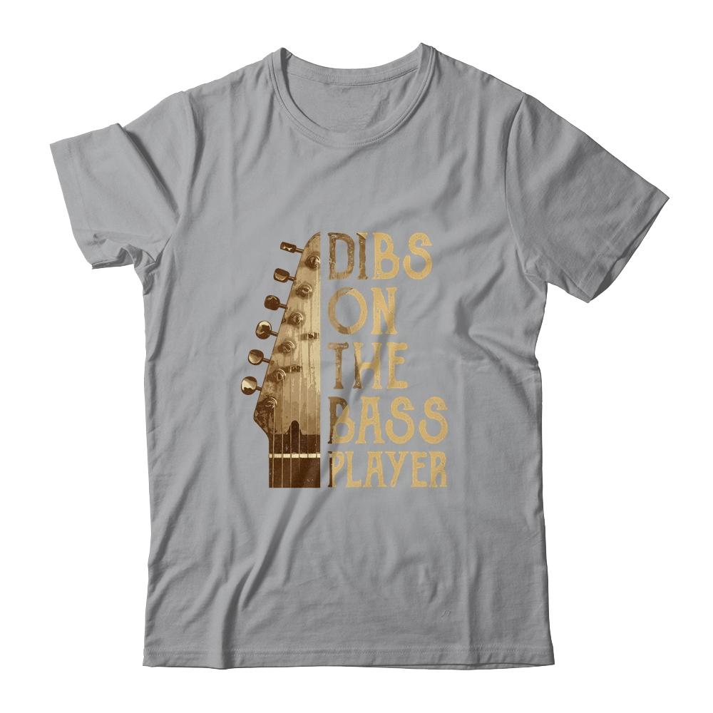 Dibs On The Bass Player Guitar Musician-T-Shirt & Hoodie-Classic T-Shirt-Sport Grey