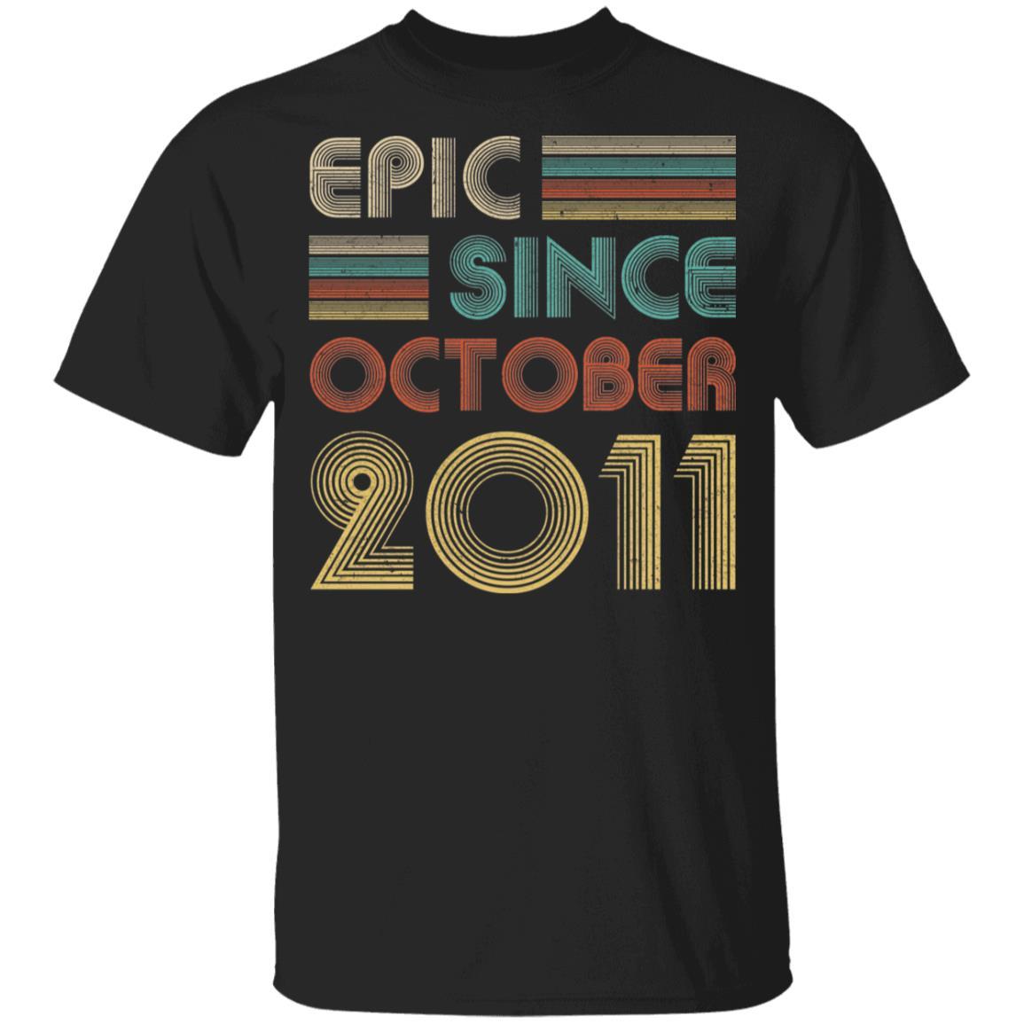 Epic Since October 2011 Vintage 11th Birthday Gifts Youth