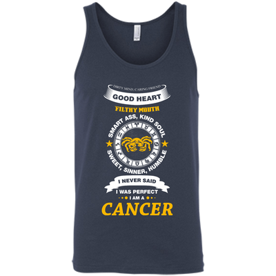 I Never Said I Was Perfect I Am A CANCER-T-Shirt & Hoodie-Unisex Tank-Navy