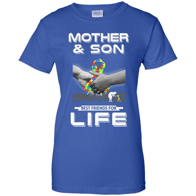 Autism Awareness Mother And Son Best Friends For Life-T-Shirt & Hoodie-Women's T-Shirt-Royal