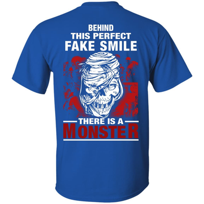Behind This Perfect Fake Smile There Is A Monster T Shirt-T-Shirt & Hoodie-Classic T-Shirt-Royal