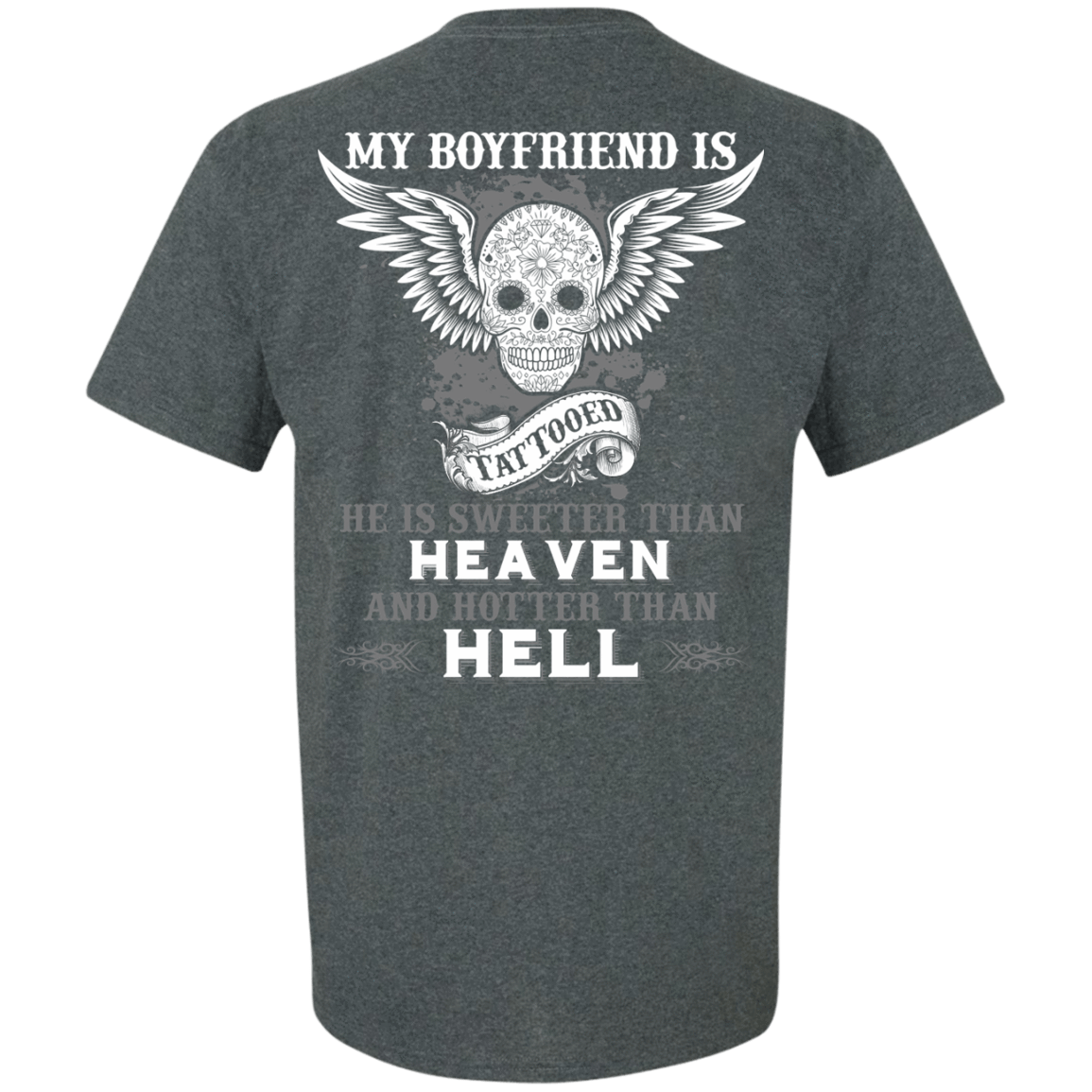 My Boyfriend Is Tattooted-T-Shirt & Hoodie-Classic T-Shirt-Dark Heather