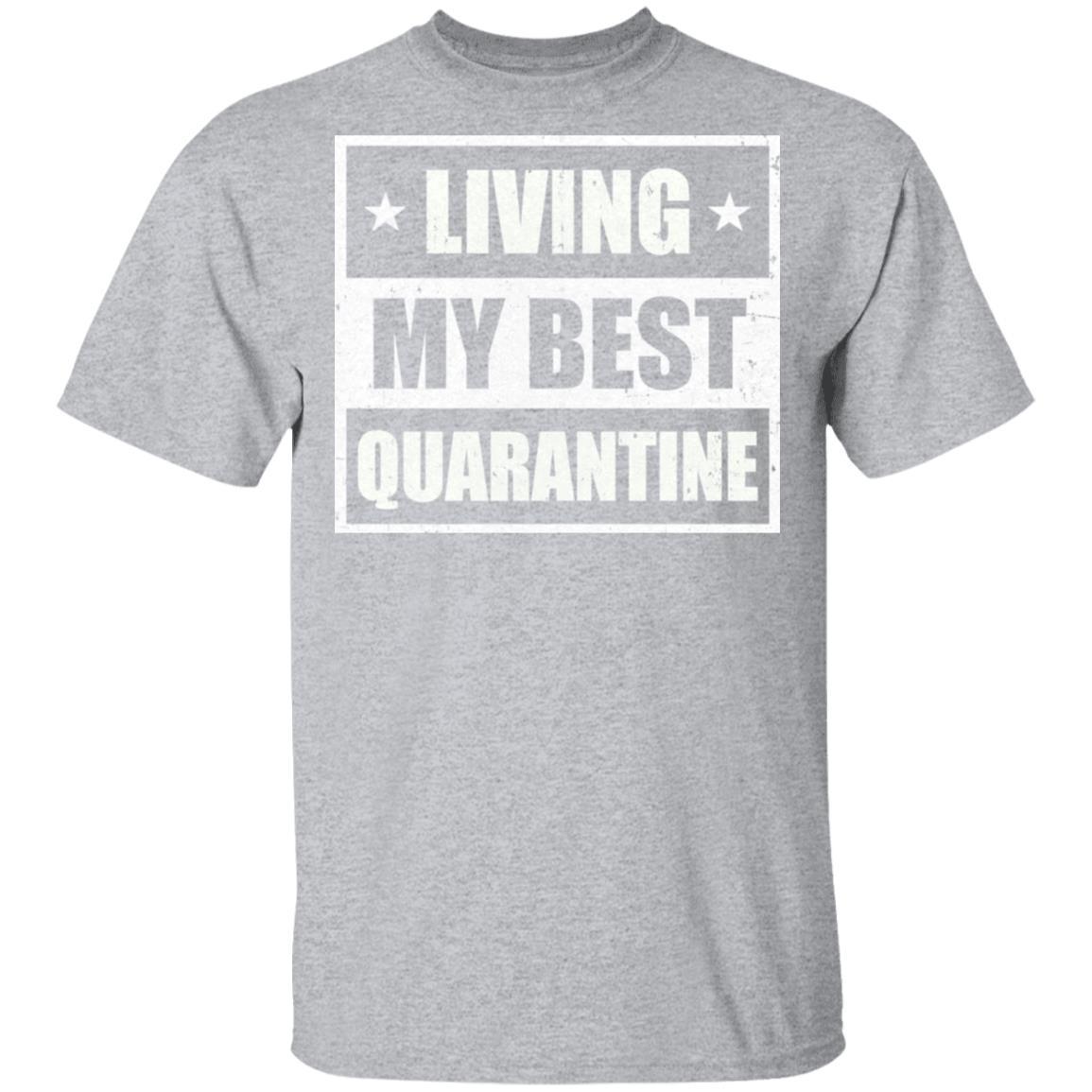 Best Quarantine Mom Ever Funny Social Distancing-T-Shirt & Tank Top-Classic T-Shirt-Sport Grey