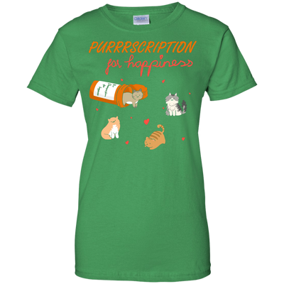 Purrrscription For Happiness-T-Shirt & Hoodie-Women's T-Shirt-Irish Green