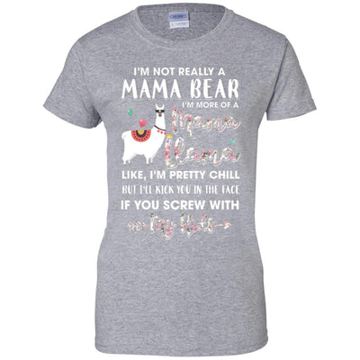 I'm Not Really A Mama Bear I'm More Of A Mama Llama-T-Shirt & Hoodie-Women's T-Shirt-Sport Grey