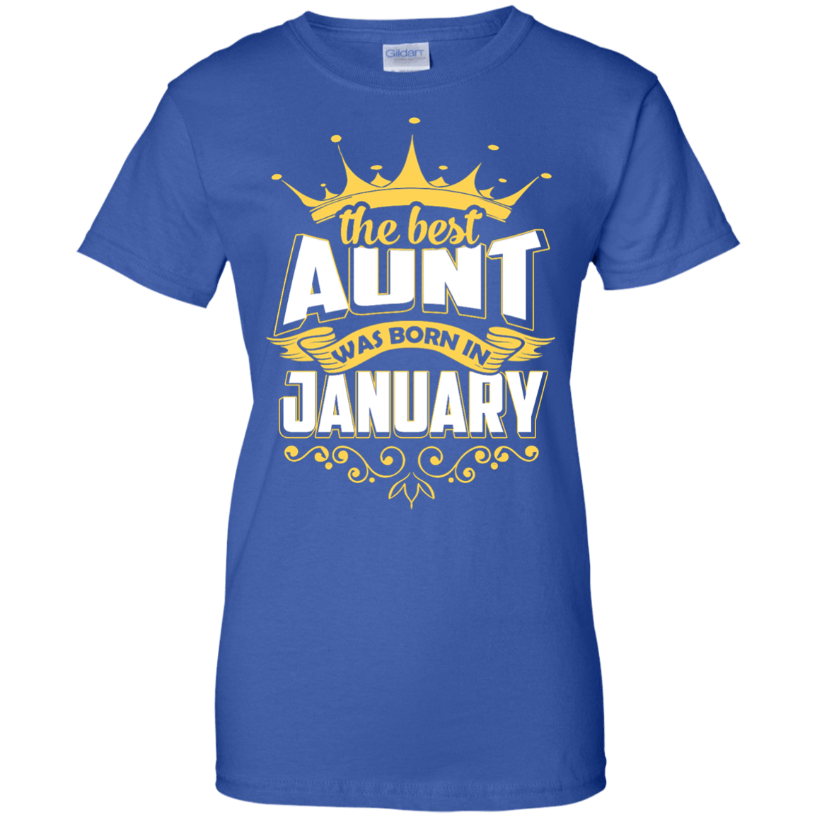 The Best Aunt Was Born In January-T-Shirt & Hoodie-Women's T-Shirt-Royal