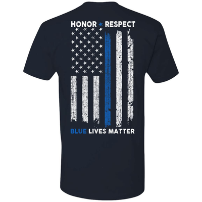Honor and Respect Police Week-T-Shirt & Hoodie-Premium T-Shirt-Midnight Navy