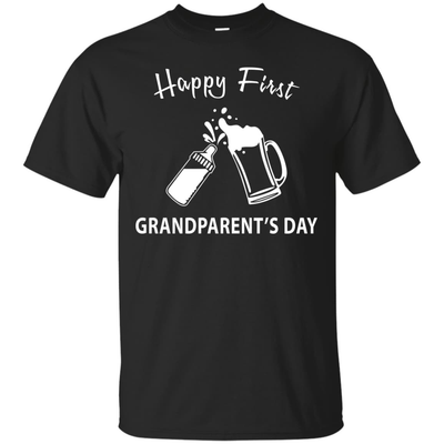HAPPY FIRST GRANDPARENT'S DAY-T-Shirt & Hoodie-Classic T-Shirt-Black