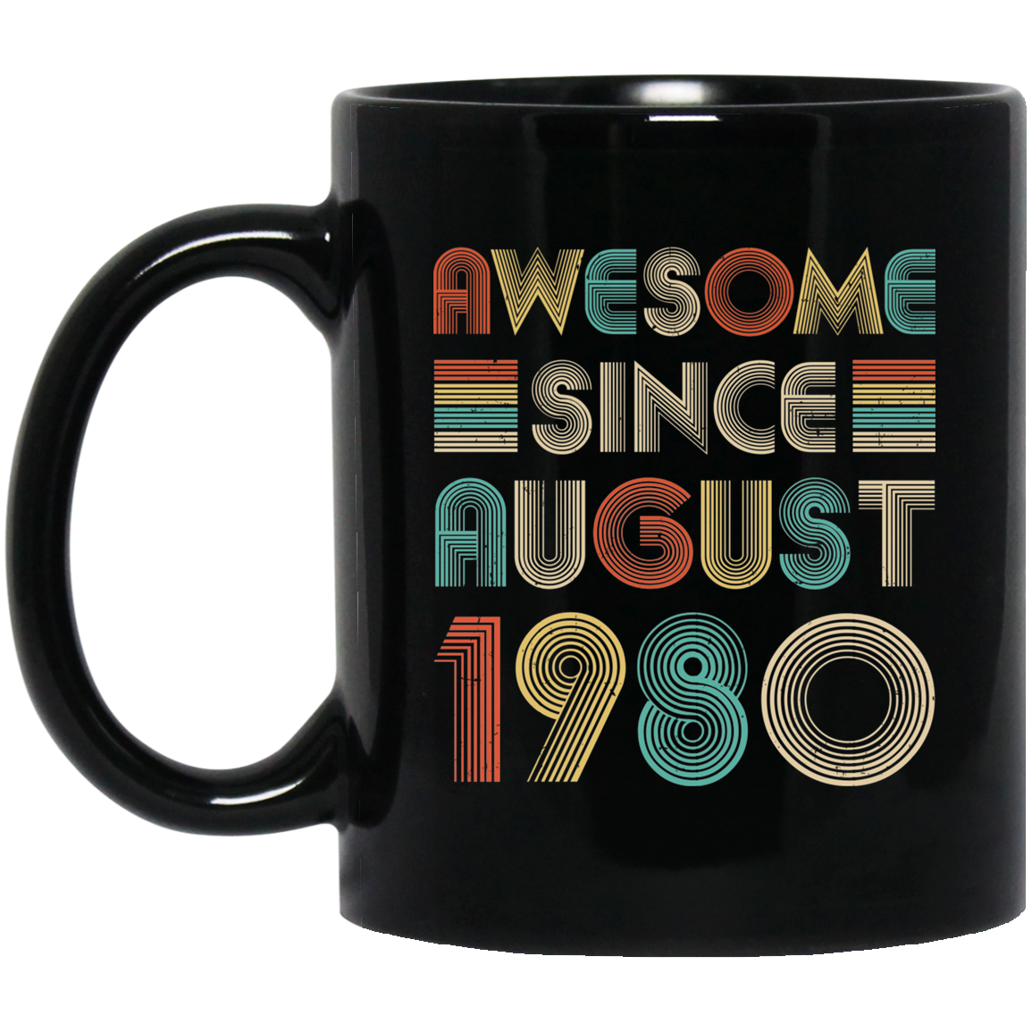 Awesome Since August 1980 Vintage 42th Birthday Gifts Mug