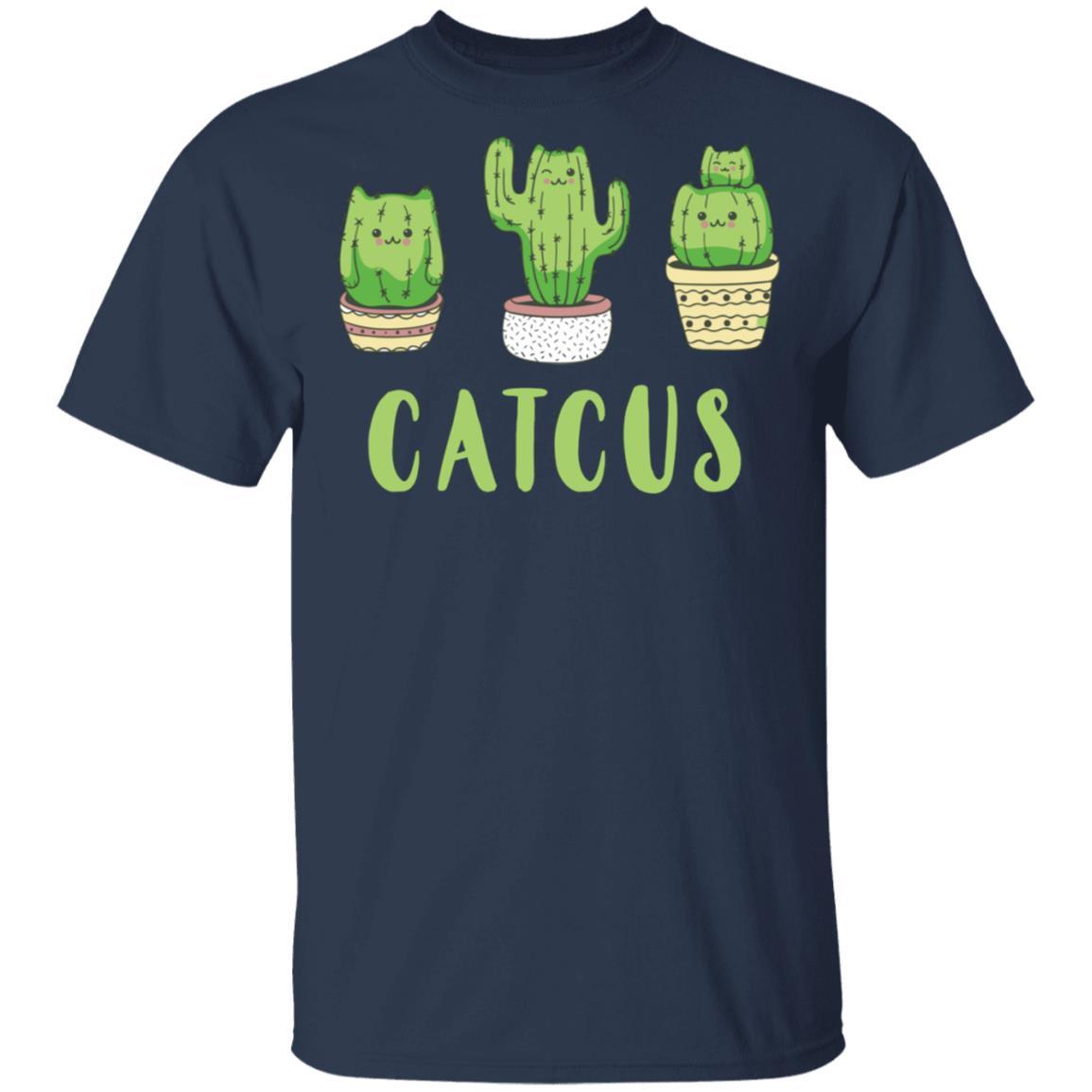 Catcus Funny Cat Cactus For Kitty Lovers-T-Shirt & Hoodie-Classic T-Shirt-Navy