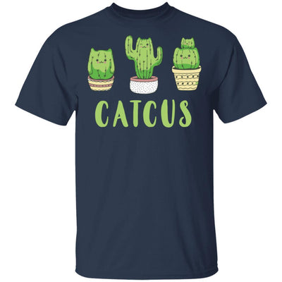 Catcus Funny Cat Cactus For Kitty Lovers-T-Shirt & Hoodie-Classic T-Shirt-Navy