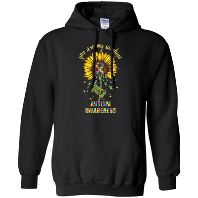 You Are My Sunshine Autism Awareness-T-Shirt & Hoodie-Pullover Hoodie-Black