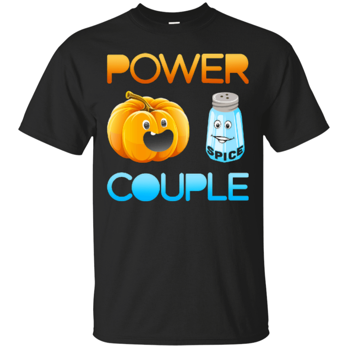 Pumpkin Spice Power Couple Halloween-T-Shirt & Hoodie-Classic T-Shirt-Black