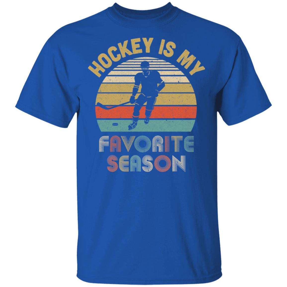 Hockey Is My Favorite Season Vintage-T-Shirt & Hoodie-Classic T-Shirt-Royal
