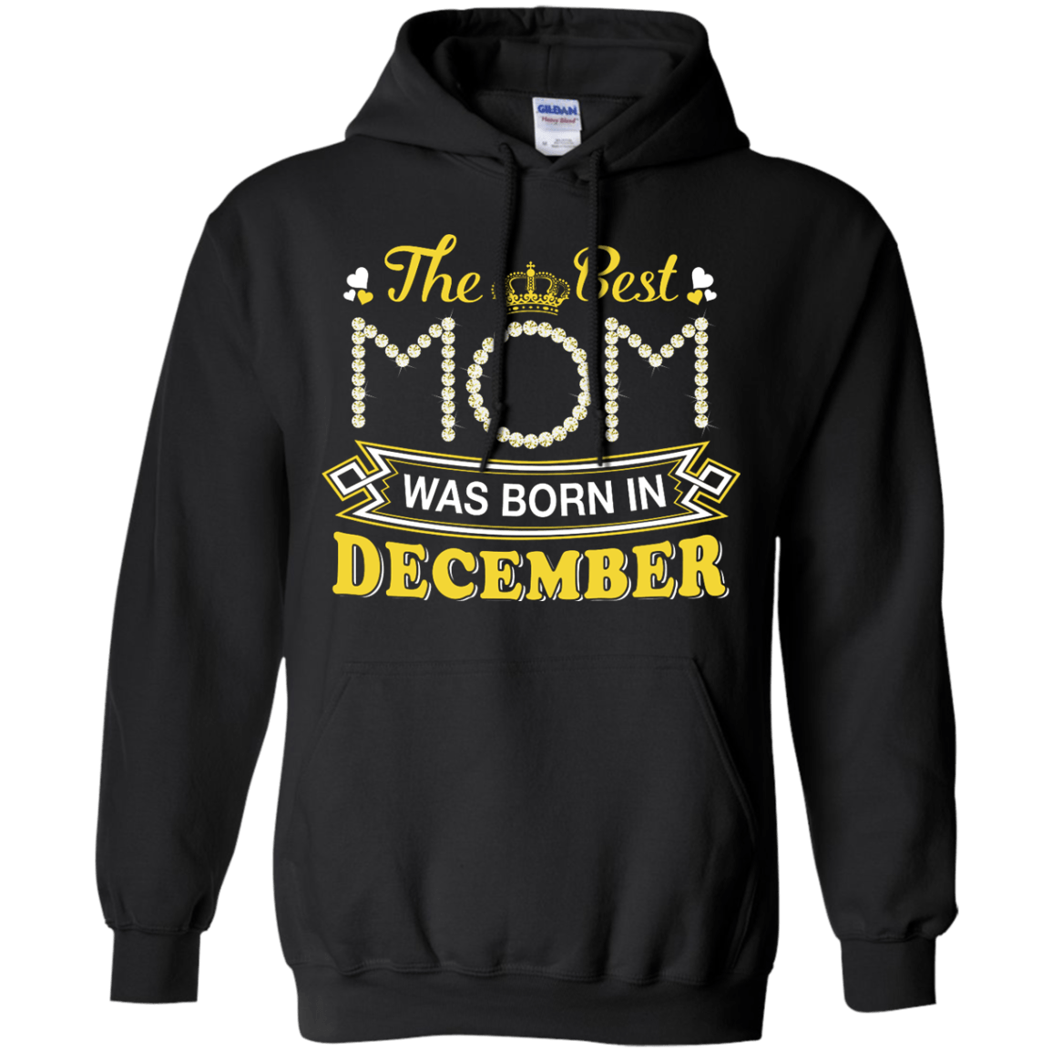 The Best Mom Was Born In December-T-Shirt & Hoodie-Pullover Hoodie-Black