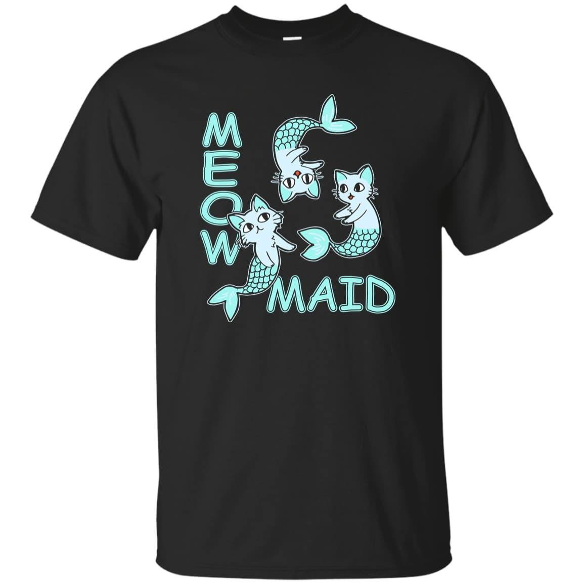 Funny Meowmaid Cat Mermaid-T-Shirt & Hoodie-Classic T-Shirt-Black