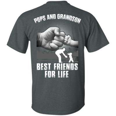Pops And Grandson Best Friends For Life-T-Shirt & Hoodie-Classic T-Shirt-Dark Heather