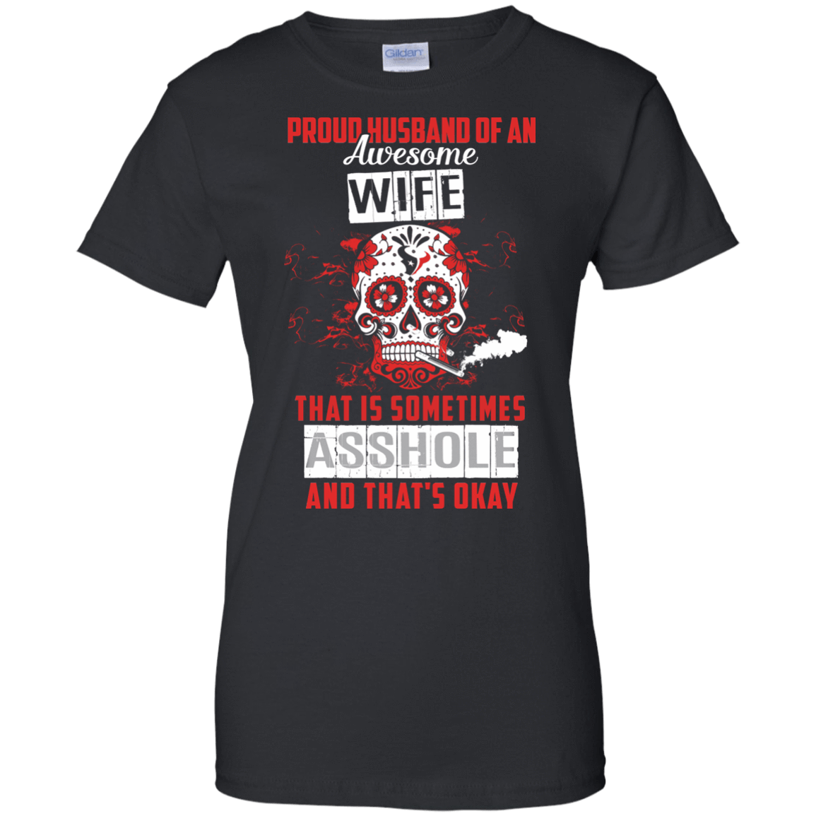 Proud Husband Of An Awesome Wife-T-Shirt & Hoodie-Women's T-Shirt-Black