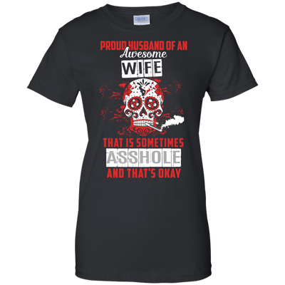 Proud Husband Of An Awesome Wife-T-Shirt & Hoodie-Women's T-Shirt-Black